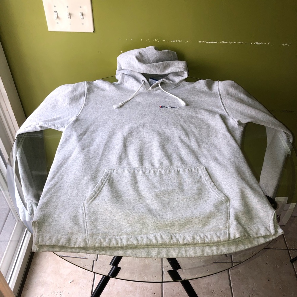 Vintage Gray Men's Champion Hoodie
